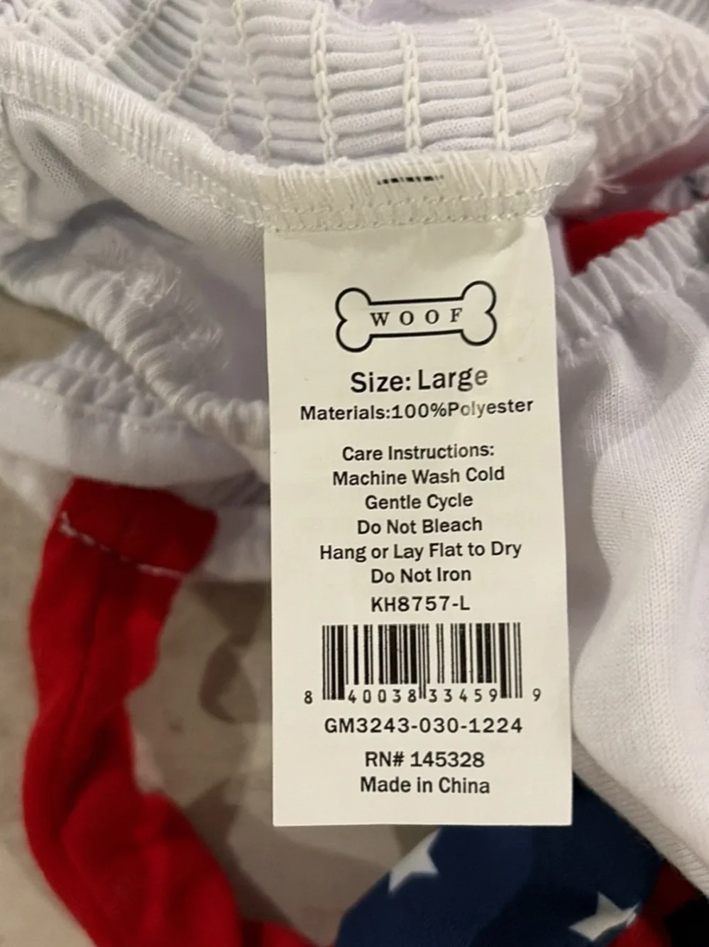 A doggies perfect outfit! Red White & Blue Star dress